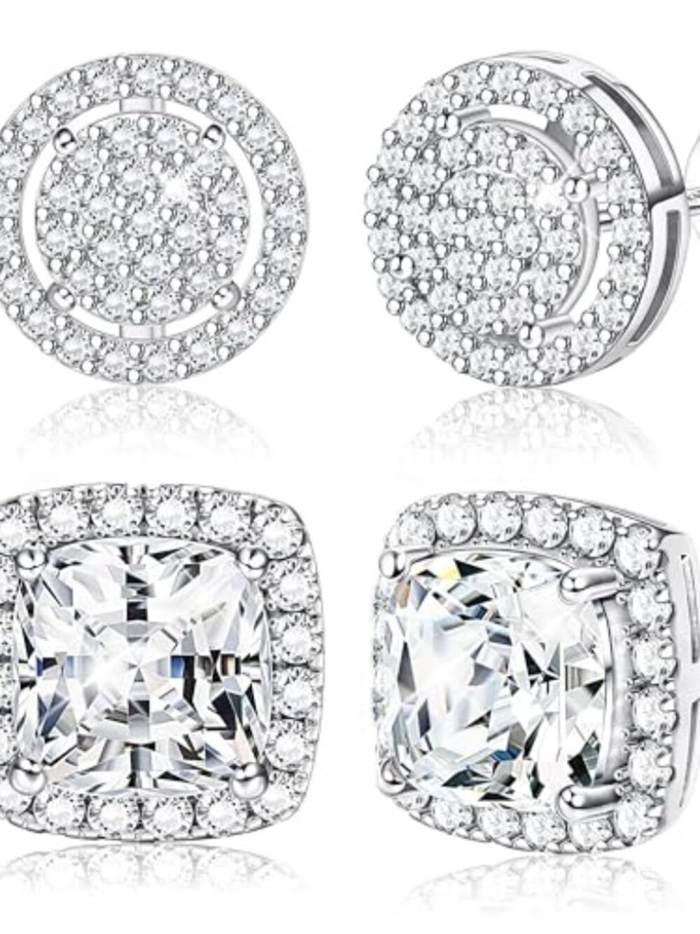 BRAND NEW Cubic Zirconia Stud Earrings for Women